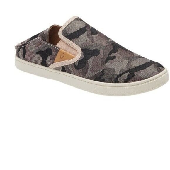 Olukai Womens Pehuea Pa’i Convertible Slip On Sneakers Size 7.5 Pink Camo - Picture 2 of 9